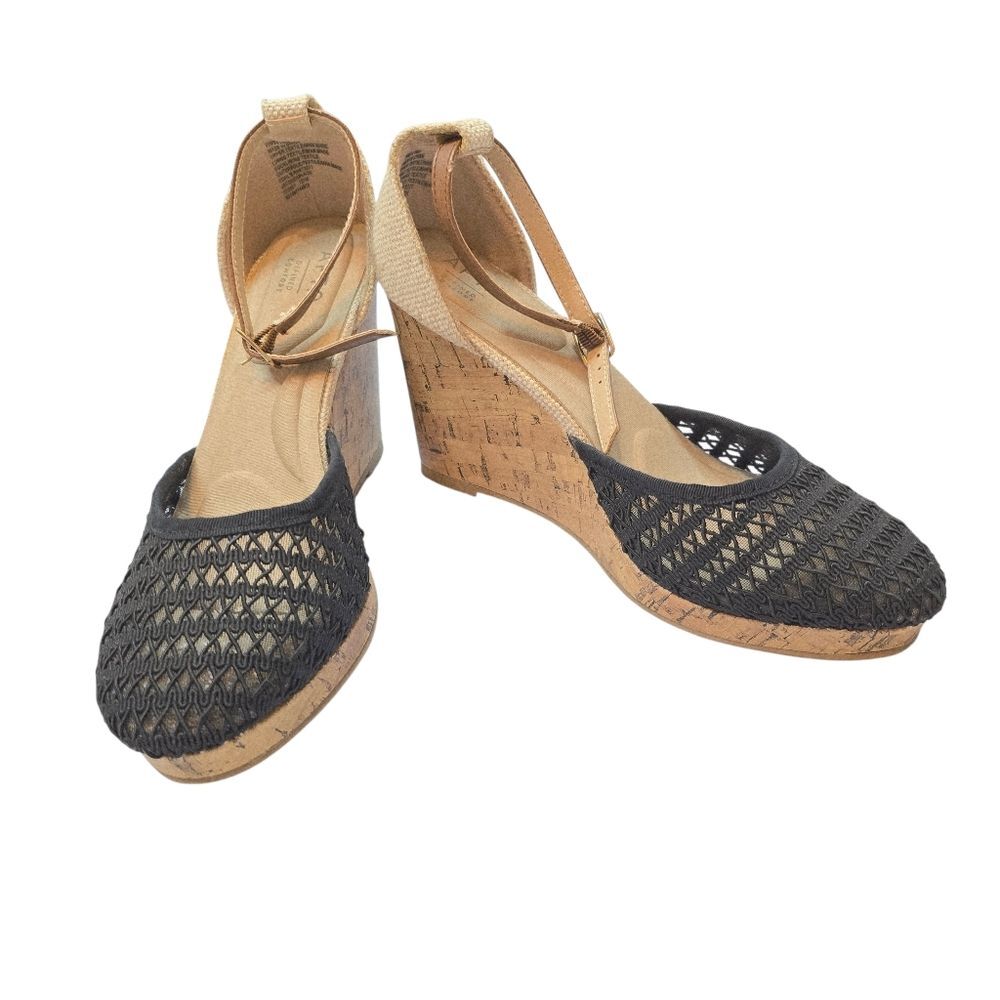 Apt. 9 Espadrille Sandals - Sz 8 - Black & Tan